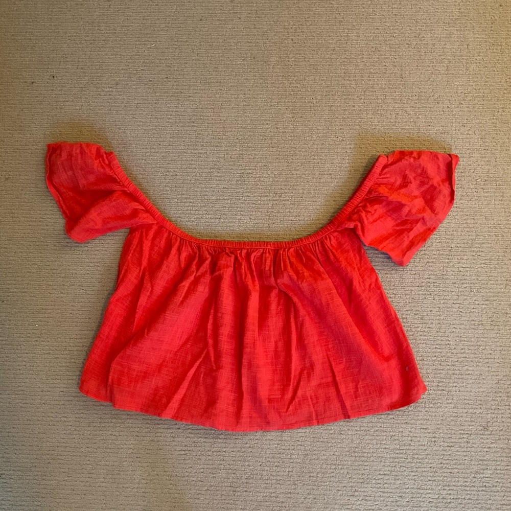 Billabong Off the Shoulder Crop Top